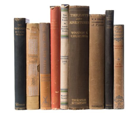 WILDE, Oscar - De Profundis : org. cloth rubbed, 8vo, Methuen, (adverts date February 1905), first ed, 1905. With eight other