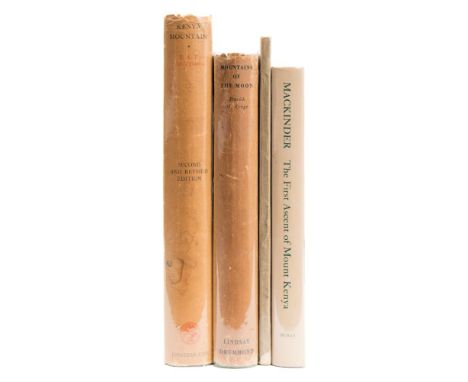 MACKINDER, H.J - The First Descent of Mount Kenya,: org. cloth in d/w, 8vo 1991; with the Ice Cap, The Journal of Mountain Cl