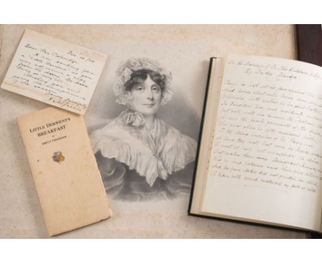 MANUSCRIPT VERSE : by Emily Trevenen (with a few additions by E.H. Coleridge) - cloth, 8vo, first half of the 19th cent, toge