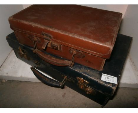 2 vintage suitcases
