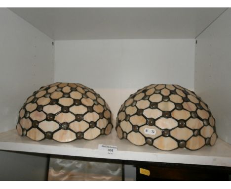 Pair of Tiffany light shades