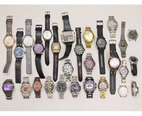 A group of 28 modern wristwatches, brands to include Oozoo, Prince London, Enzo Giomani, Gianni Sabatini, Citizen, Rotary, Di