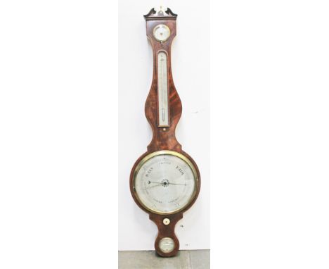 A good Georgian mahogany barometer. L108cm.
