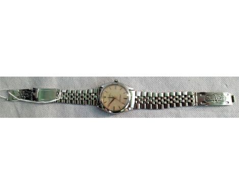 Rolex. An Oyster Perpetual gents wristwatch, the face bearing baton numerals. Condition Report: Currently in working order.Li