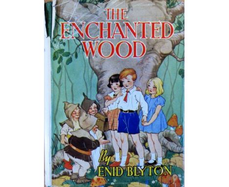 A copy of The Enchanted Wood by Enid Blyton published by Newnes in May 1939 as a first edition. This is an octavo hardback in