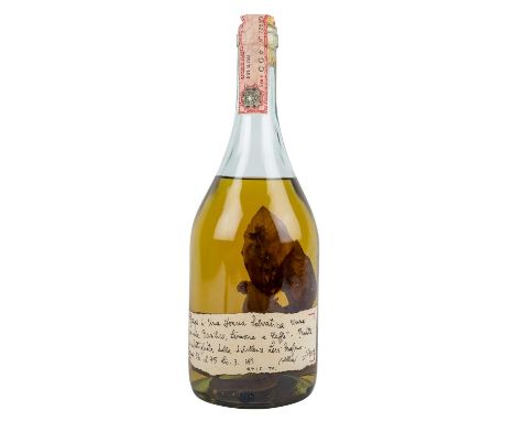 ROMANO LEVI 1 Flasche Grappa DESTILLERIE LEVI SERAFINO "Donna Selvatica", 1992 Kat. 3, mit Basilikum, Zitrone und Kaffee, Reg