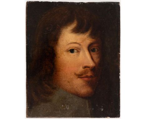 UNBEKANNTER MALER Portrait eines EdelmannesÖl auf Leinwand auf Holz, wohl 17./18. Jh.26,5 x 21,5 cmUNKNOWN PAINTERPortrait of