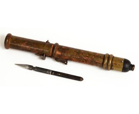 SELBSTVERTEIDIGUNGS-PFEIL-WAFFE China, verschiedenen Materialien, wohl 1. Hälfte 20. Jh.L: 19 cmCHINESE SELF DEFENSE ARROW WE