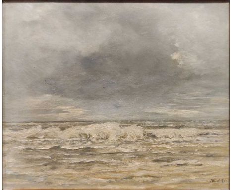 AB LulofsA 19th century seascape in an ebonised Dutch frameoil on board signed AB Lulofs36.5 x 44cm