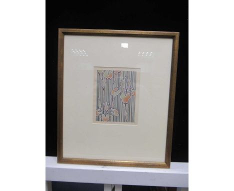 An early 20th century Japanese woodblock print, 17 x 13.5cm