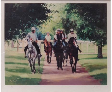 Jacqueline Stanhope (b.1963)  The Severals- Newmarket print signed and numbered ‘59/500 J. Stanhope’35 x 41cm