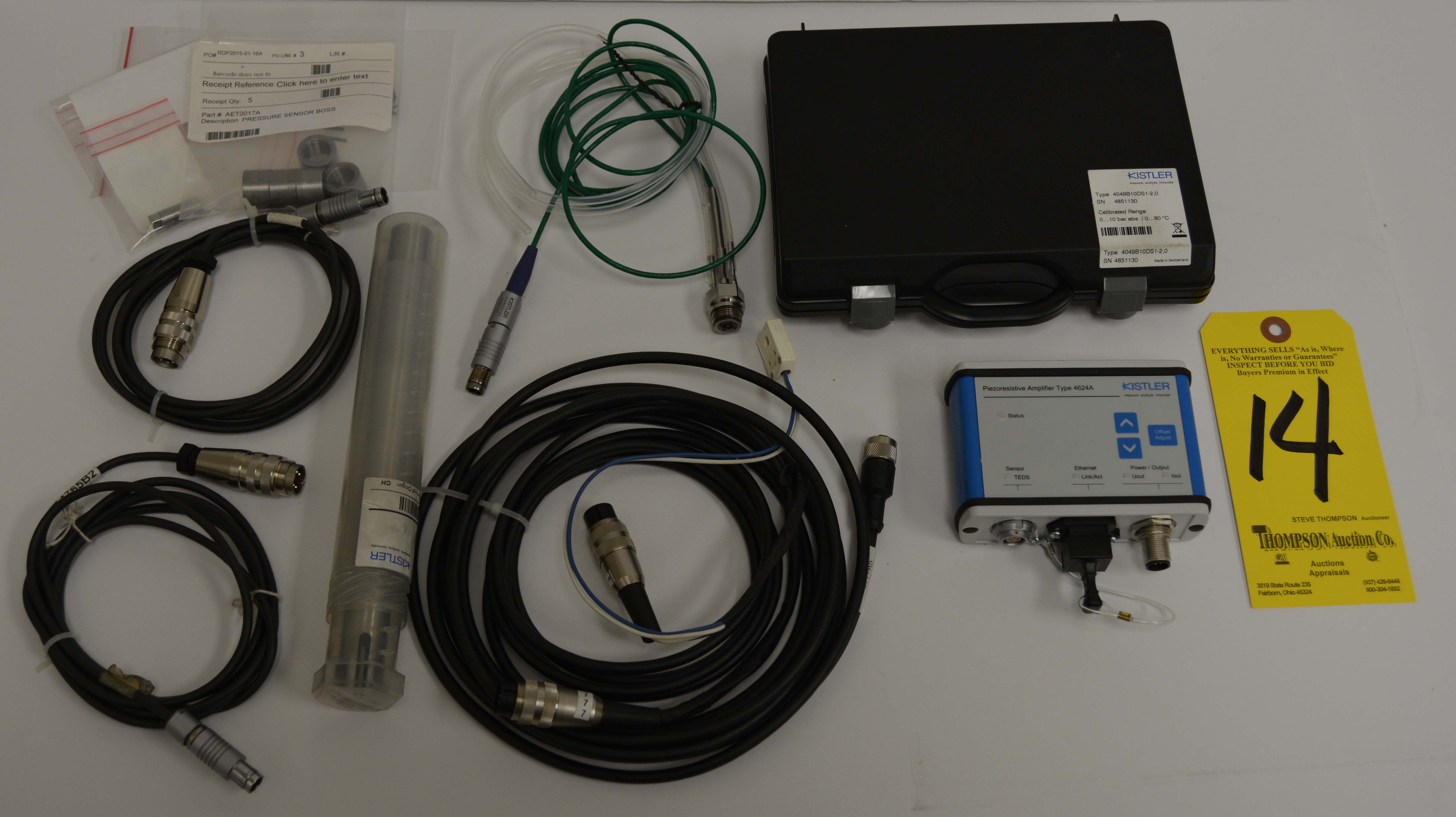 Kistler Model 4049B Water Cooled Pressure Sensor s/n 4851130 w