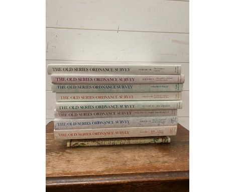 Ten travel and travel writing reference books to include eight books of  "The Old Series Ordnance Survey" Maps of England and