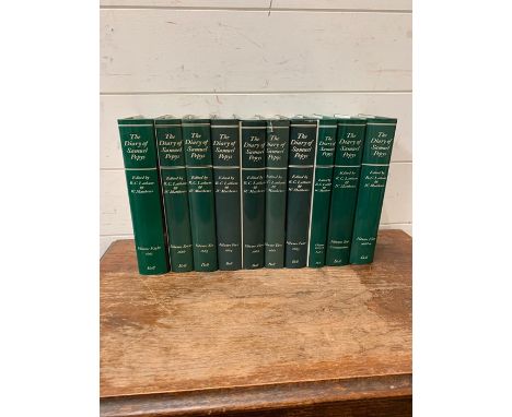 Ten volumes of The Dairy of Samuel Pepys, edited by R.C. Latham and W. Matthews. Volumes 1-3 &amp; 5-11