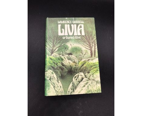 "Livia" Book by author and poet, Lawrence Durrel. First Edition signed by author.