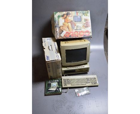 AN AMSTRAD PC1512SD VINTAGE PERSONAL COMPUTER, with dedicated keyboard and manual, also a Star Micronics LC-10 vintage Dot Ma