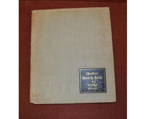 Henry Moore, ' Shelter Sketch Book ', Editions Poetry London, cloth bound 