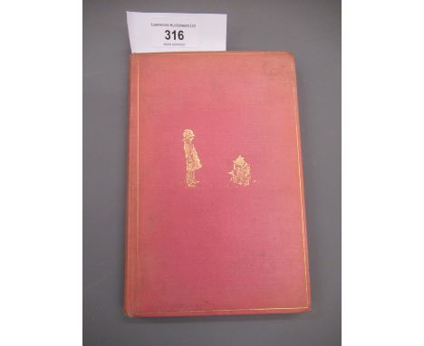 A.A. Milne, one volume ' The House at Pooh Corner ', First Edition 1928, gilt tooled pink cloth bindingCondition as shown in 