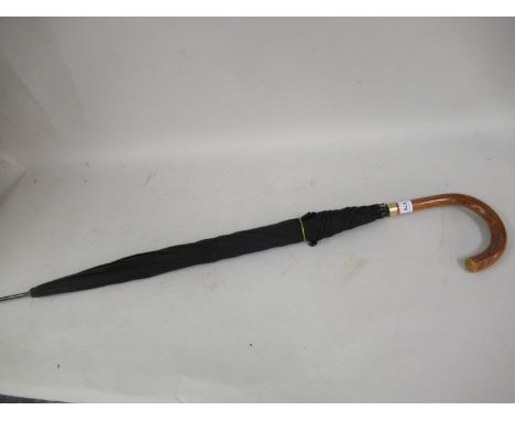 Vintage ' Paragon ' men's umbrella by S. Fox & Co., with and 18ct gold mount (at fault) 
