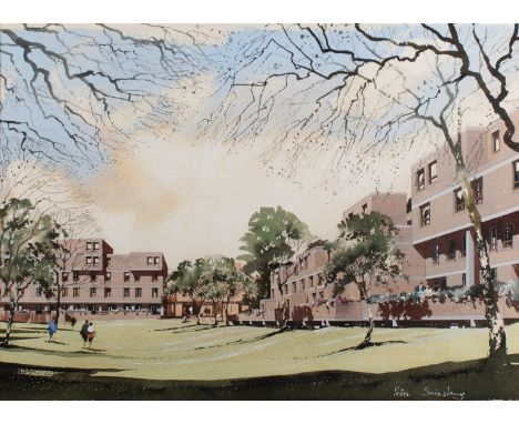 Peter Sainsbury (British, 20th Century)Architectural Design Watercolour on Card48 x 35 cmSigned lower right