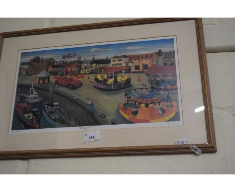 Funfair, ltd ed print, 152/600, signed Lewis 93