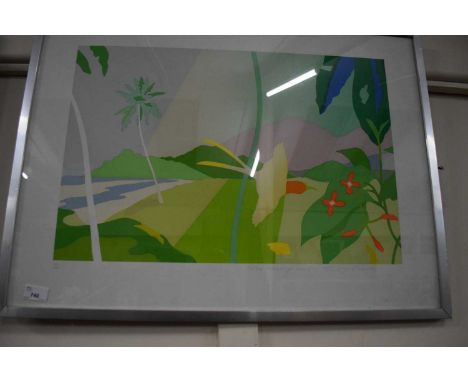 The Floating Land by Tilly Crook, print, 26/200, in chrome frame