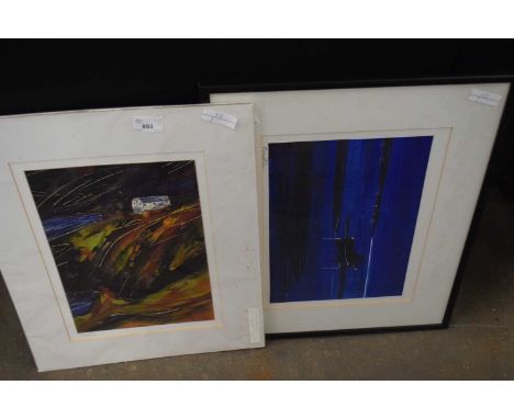 Michael Billen, The House by the Sea, coloured print, together with another of a moonlit seascape