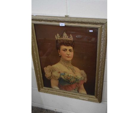 Chromolithograph print of Queen Alexandra