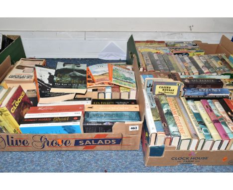THREE BOXES OF BOOKS to include vintage hard back novels to include Agatha Christie, Nevil Shute, Victor Canning, Enid Blyton
