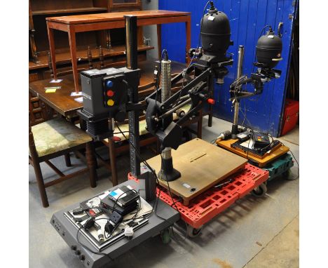 Three photo enlargers to include; Leitz, Leitz Wetzlar and Intelligent Color print system 700 enlarger VR70, together with va