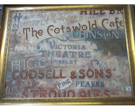 Modern furnishing advertising picture for various venues including Stroud Ales, The Cotswold Cafe, The Pike House, Victoria T