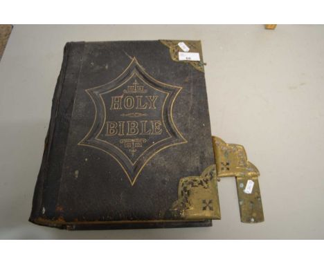Vintage brass bound Holy Bible