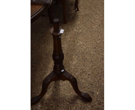 Mahogany tripod table base