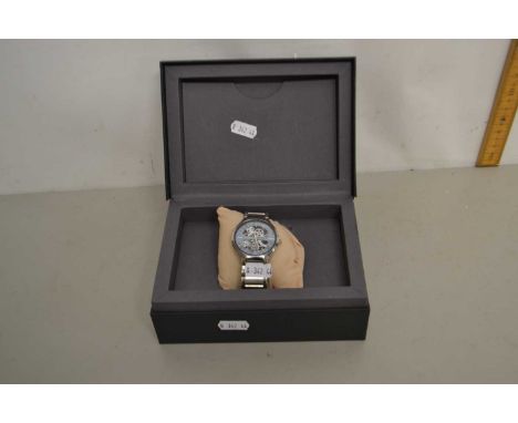 A Rado gents wristwatch - NOTE:  Glass is damaged