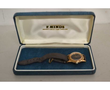 Vintage Ardath gents wristwatch with leather strap