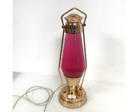 A early 1960s  Crestworth "Astro" Coach Light Lava Lamp (46cm high)