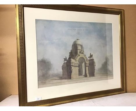 Project pour la Place de Trone, Planche I, print (46cm x 62cm)
