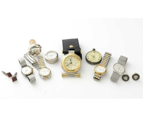 A selection of watches, including: a Roamer Vanguard manual wind wristwatch; a Skagen wristwatch; a Citizen Eco-Drive Alarm w