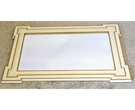 Vintage / Retro White Framed Mirror 82 x 60cm