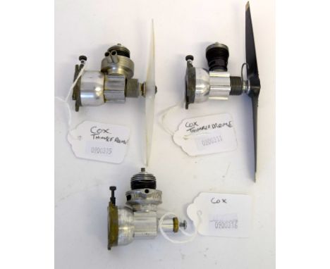 3 Cox Thimbledrome propeller model aero engine