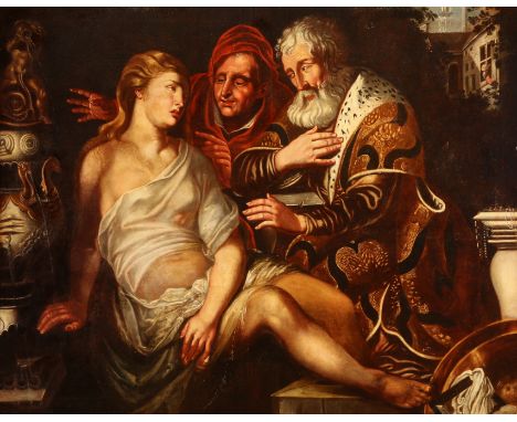 {Maler des 20. Jh.} im Stil des 18. Jh. Susanna im Bade. Öl/Lwd. 122 x 153 cm. R