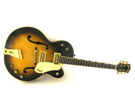 1965 Gretsch Country Club archtop electric guitar, made in USA, ser. no. 78441, sunburst finish with areas of re-finishing, o
