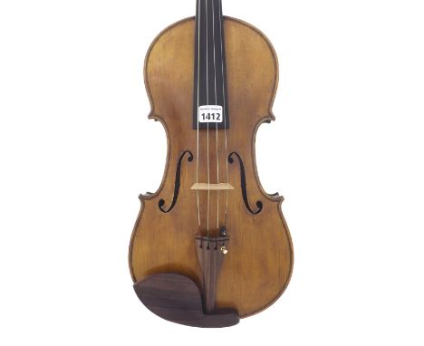 Viola labelled Rodolfo Fredi fece in Roma l'anno 1937, also bearing a monogram below the button, 17 1/16", 43.30cm