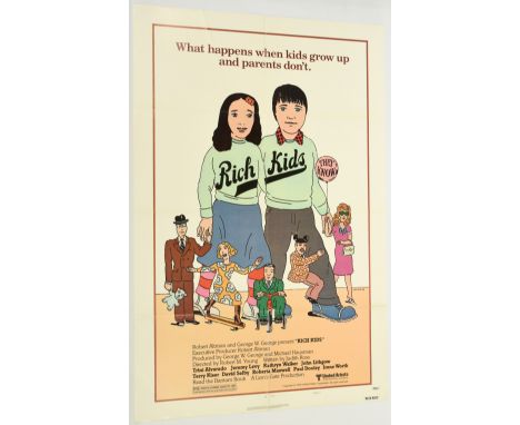 Rich Kids by Robert Altman film poster, USA 1-sheet (style A), 1979, folded, some wear and tear to folds and edges, Good.