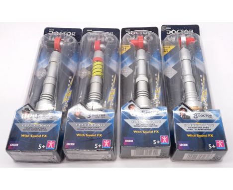 Character, Doctor Who Sonic Screwdriver group including: Third, Fourth, Fifth &amp; Eight Doctor's Electronic Sonic Screwdriv