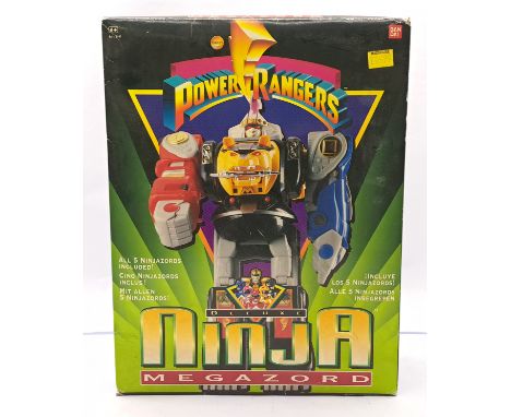 Bandai Power Rangers - Deluxe Ninja Megazord, unchecked for completeness or correctness, within Fair to Good packaging, Good 
