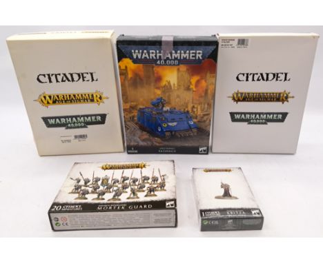Games Workshop, Warhammer 40,000 group plus others including: Arcane Ruins, Age of Sigmar Kritza (sealed), Space Marine Stalk