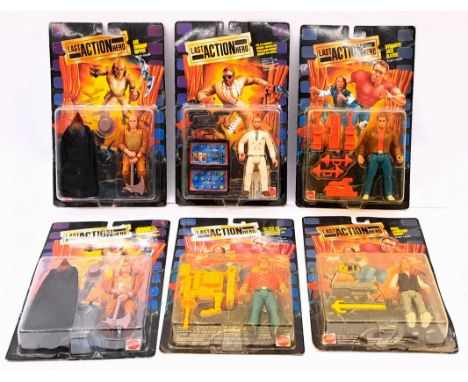 Mattel Last Action Hero action figures x six including: (1-2) Axe Swingin' Ripper; (3) Dynamite Jack Slater; (4) Evil Eye Ben
