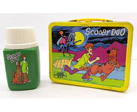Scooby Doo, 1973 Metal Lunchbox &amp; Thermos/Flask King Seeley, Hanna-Barbera Productions, Generally Good (scratches through