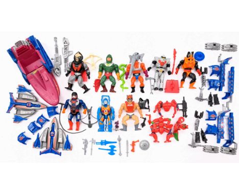 Mattel vintage He-Man Masters of the Universe figures including: (1) Rokkon; (2) Horde Trooper; (3) Snout Spout; (4) Stinkor;